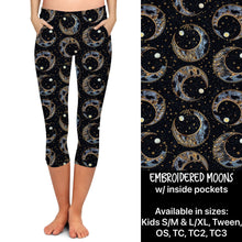  Embroidered Moons Capri