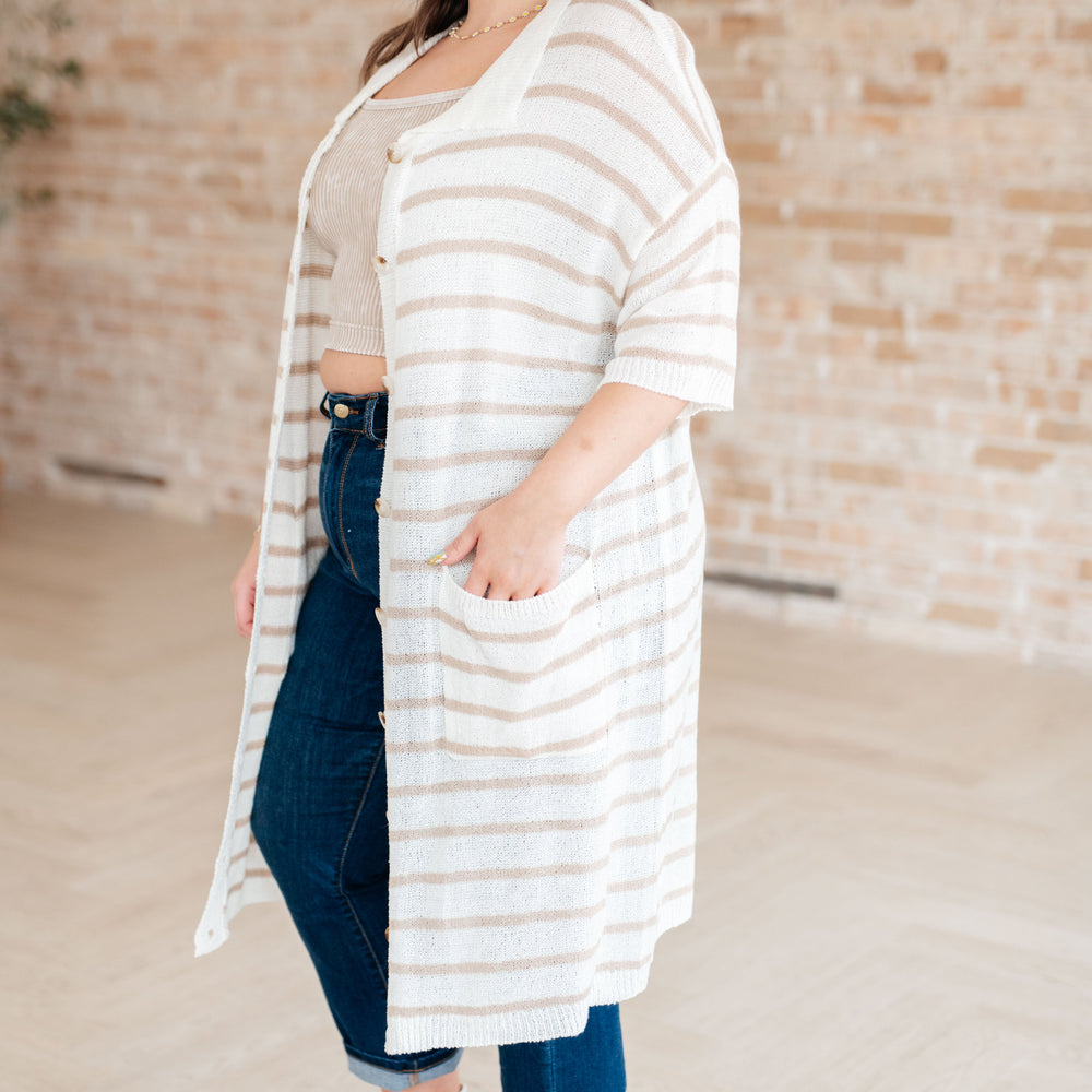 
                      
                        Easy Street Striped Cardigan Dress
                      
                    