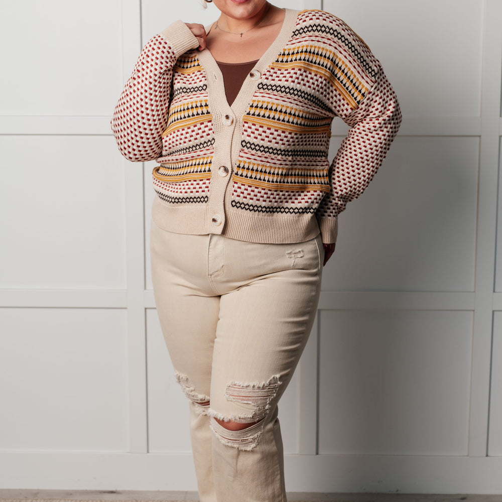 
                      
                        Effortless Elements Striped Cardigan
                      
                    