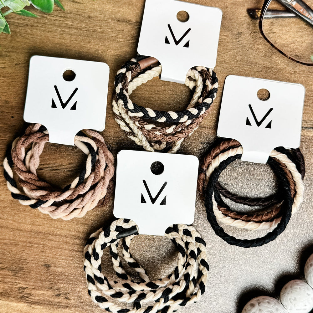  Hair Tie Bracelet Sets - Neutral Ropes | Hair Accessories