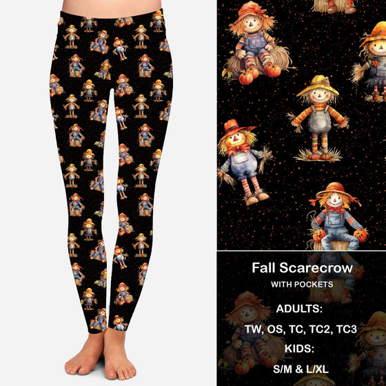 Fall Scarecrows - Leggings with Pockets