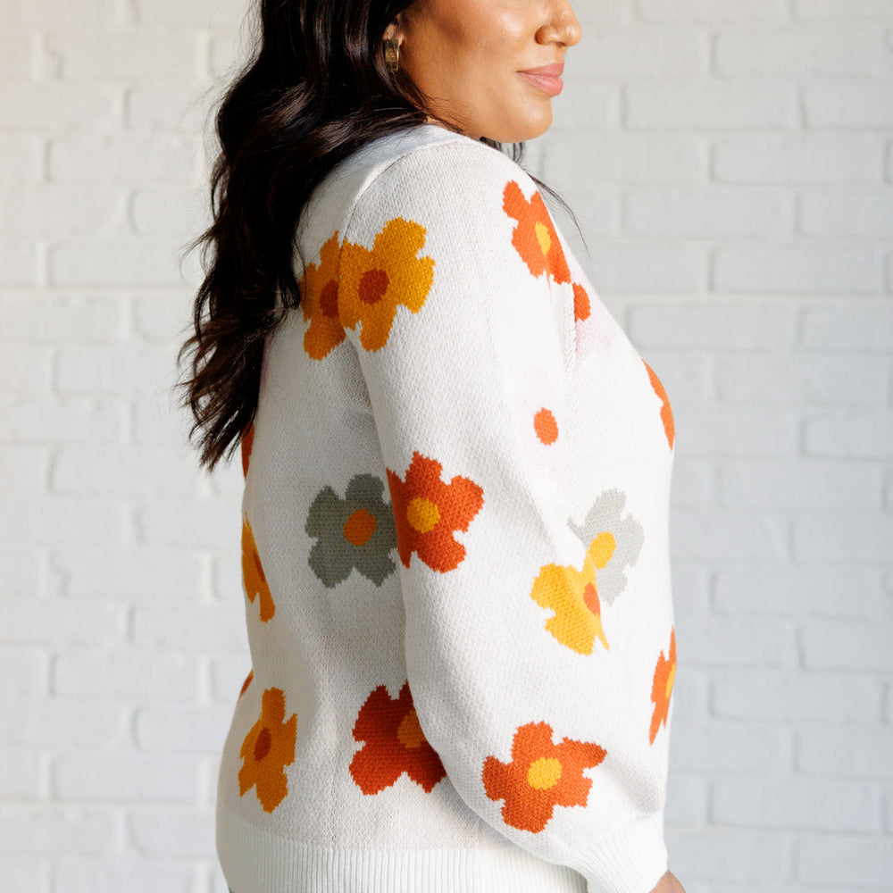 
                      
                        Falling Flowers Floral Sweater
                      
                    