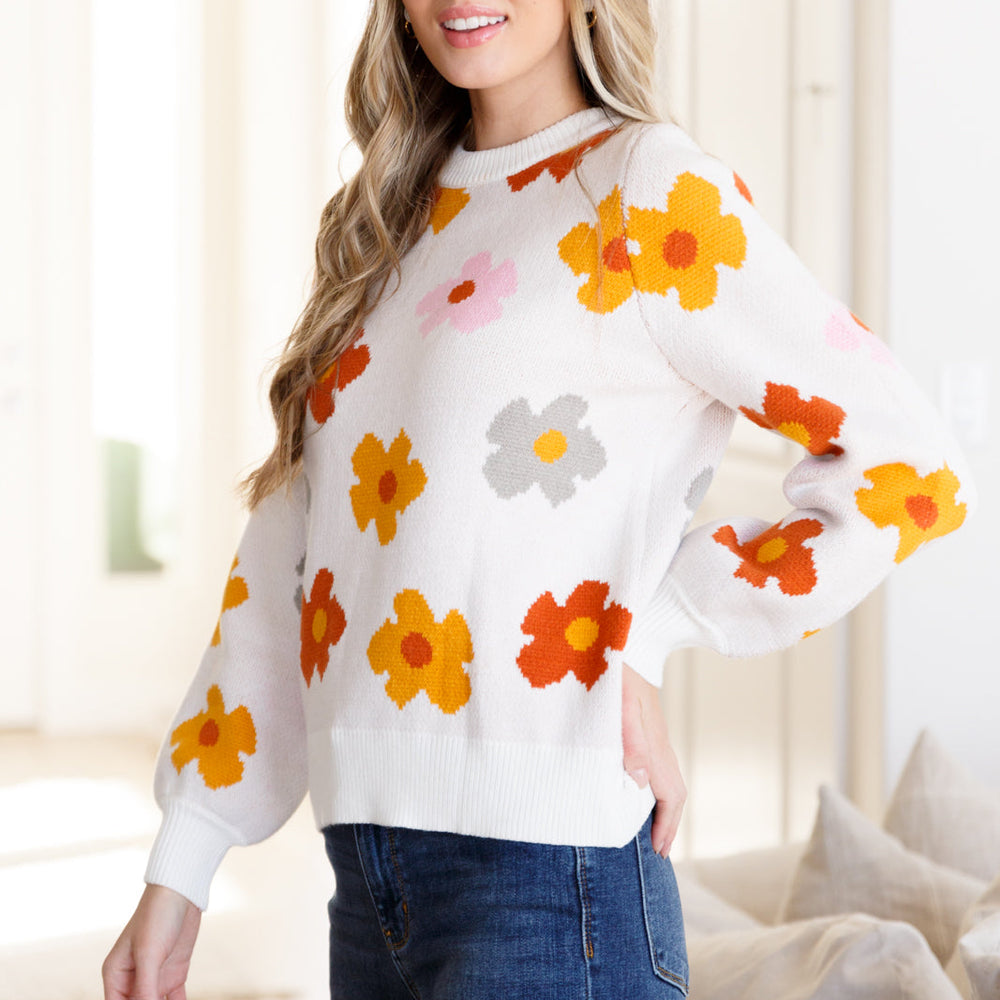 
                      
                        Falling Flowers Floral Sweater
                      
                    