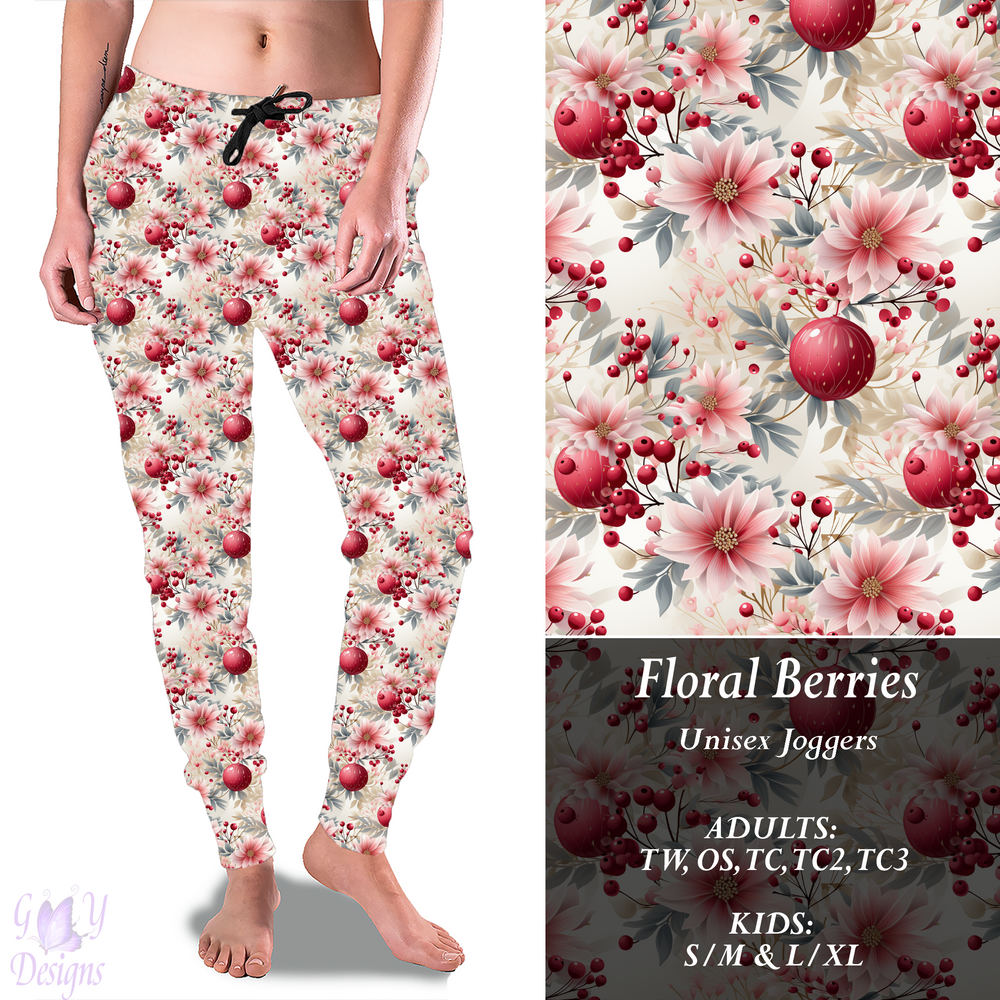 Floral Berries Joggers Preorder Closes 9/15 eta 6-8 weeks