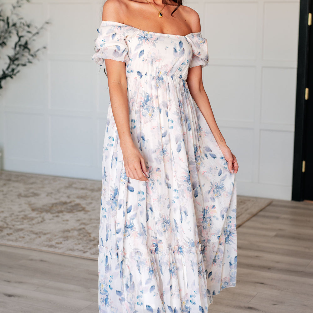 
                      
                        Gentle Yet Strong Balloon Sleeve Floral Dress
                      
                    