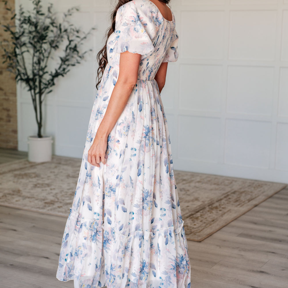 
                      
                        Gentle Yet Strong Balloon Sleeve Floral Dress
                      
                    