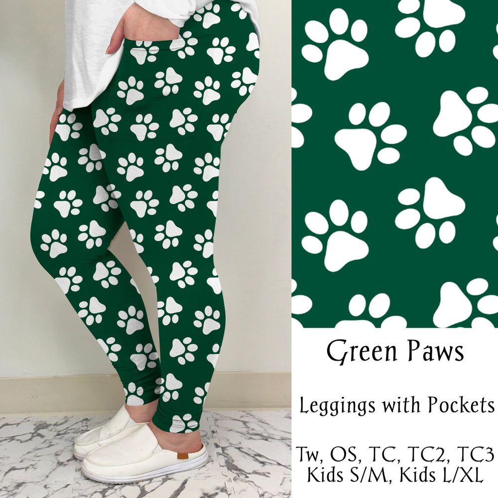 Green Paw Leggings/Joggers | Pre-Sale ends 12/16 | ETA 32 Days