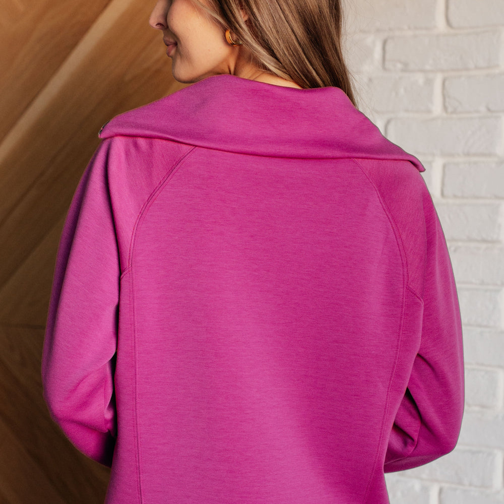 
                      
                        Hamptons Travel Half Zip Pullover in Magenta
                      
                    