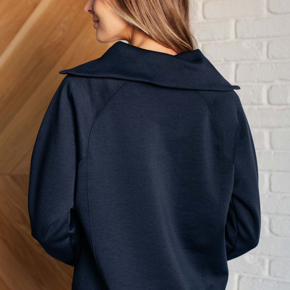 
                      
                        Hamptons Travel Half Zip Pullover in Navy
                      
                    