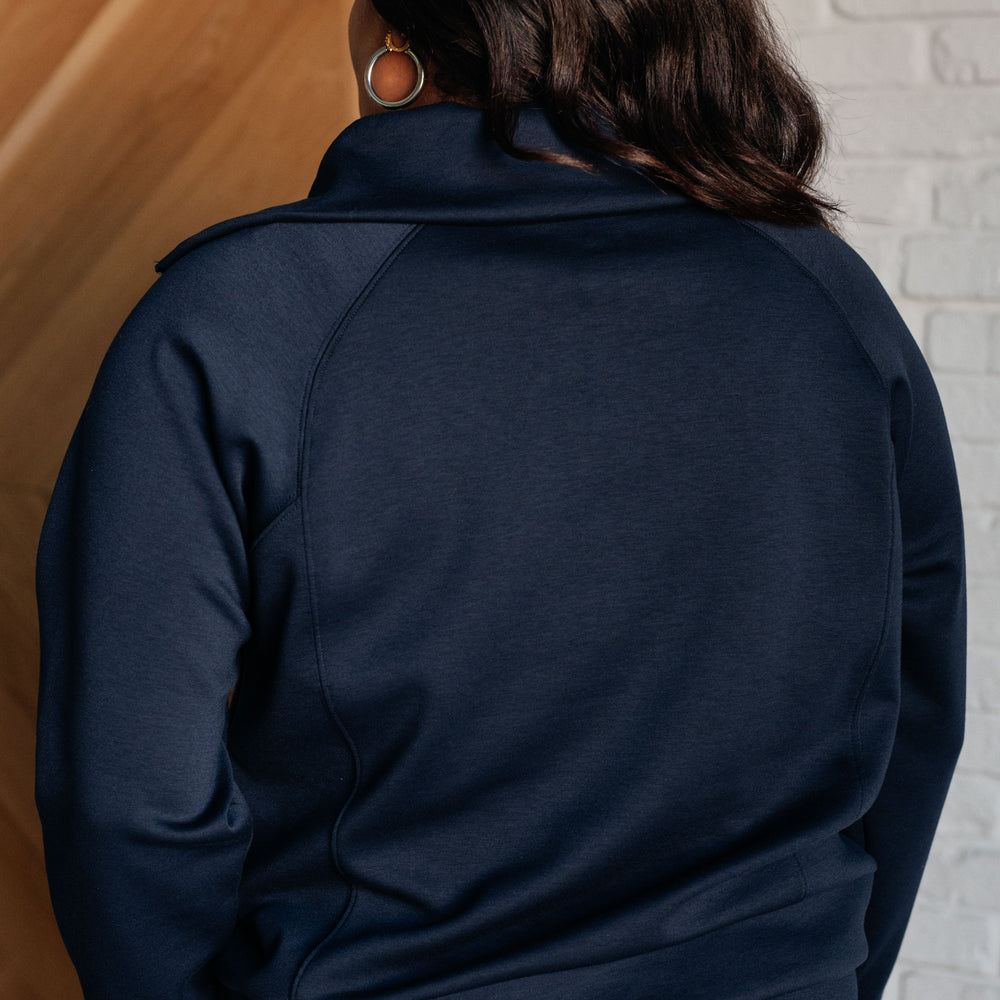 
                      
                        Hamptons Travel Half Zip Pullover in Navy
                      
                    