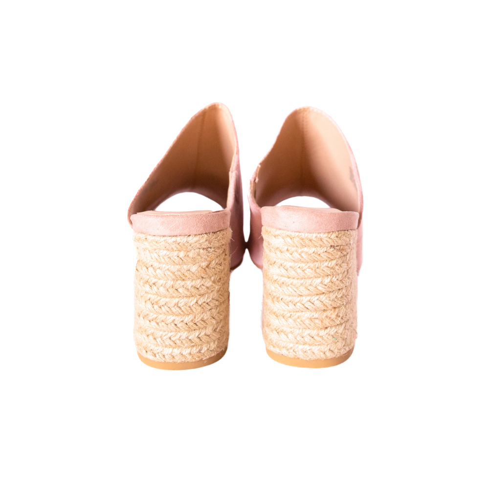 
                      
                        Helena Heeled Sandal in Blush Suede
                      
                    