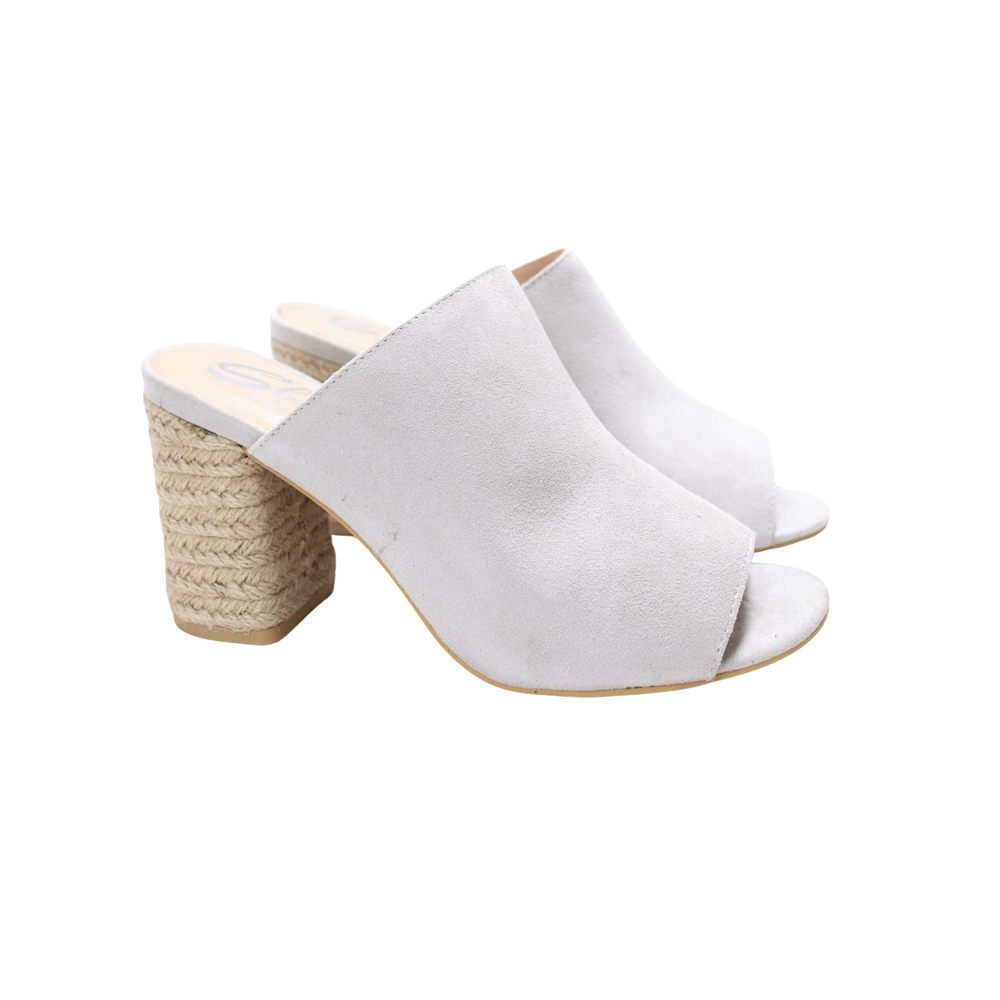 
                      
                        Helena Heeled Sandal in Ice Suede
                      
                    