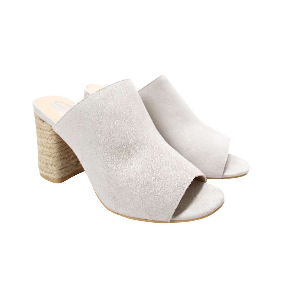 
                      
                        Helena Heeled Sandal in Ice Suede
                      
                    