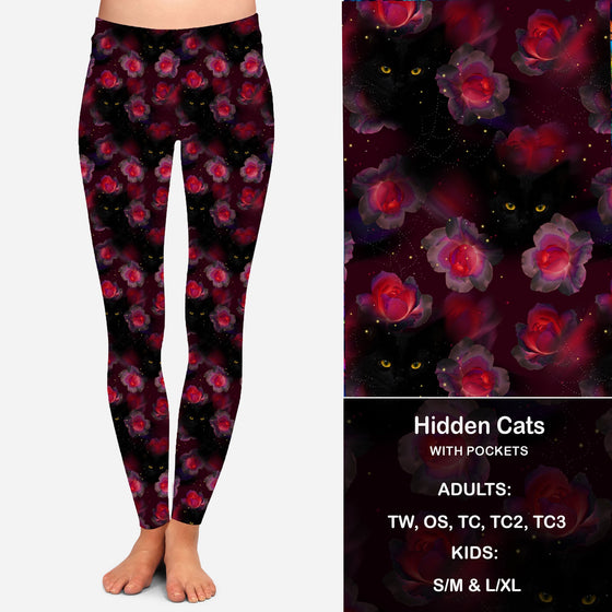 Hidden Cats - Leggings with Pockets