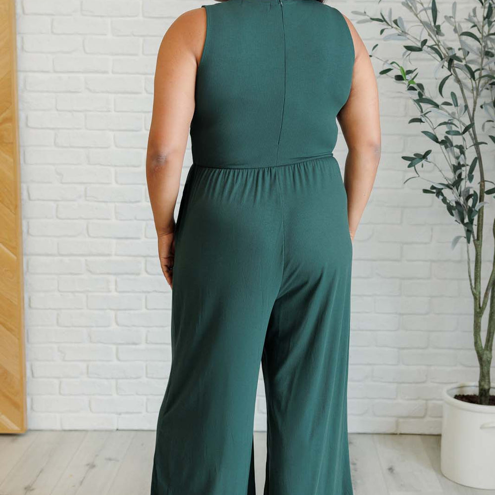 
                      
                        Hilary Wide Leg Jumpsuit in Green
                      
                    