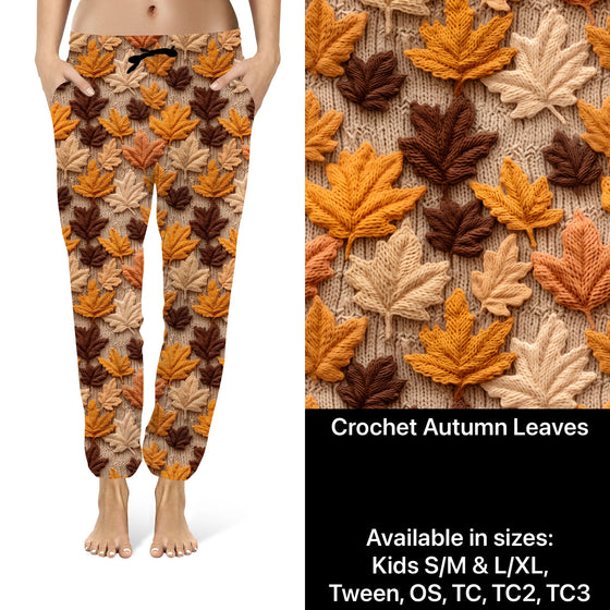 Crochet Autumn Leaves Joggers