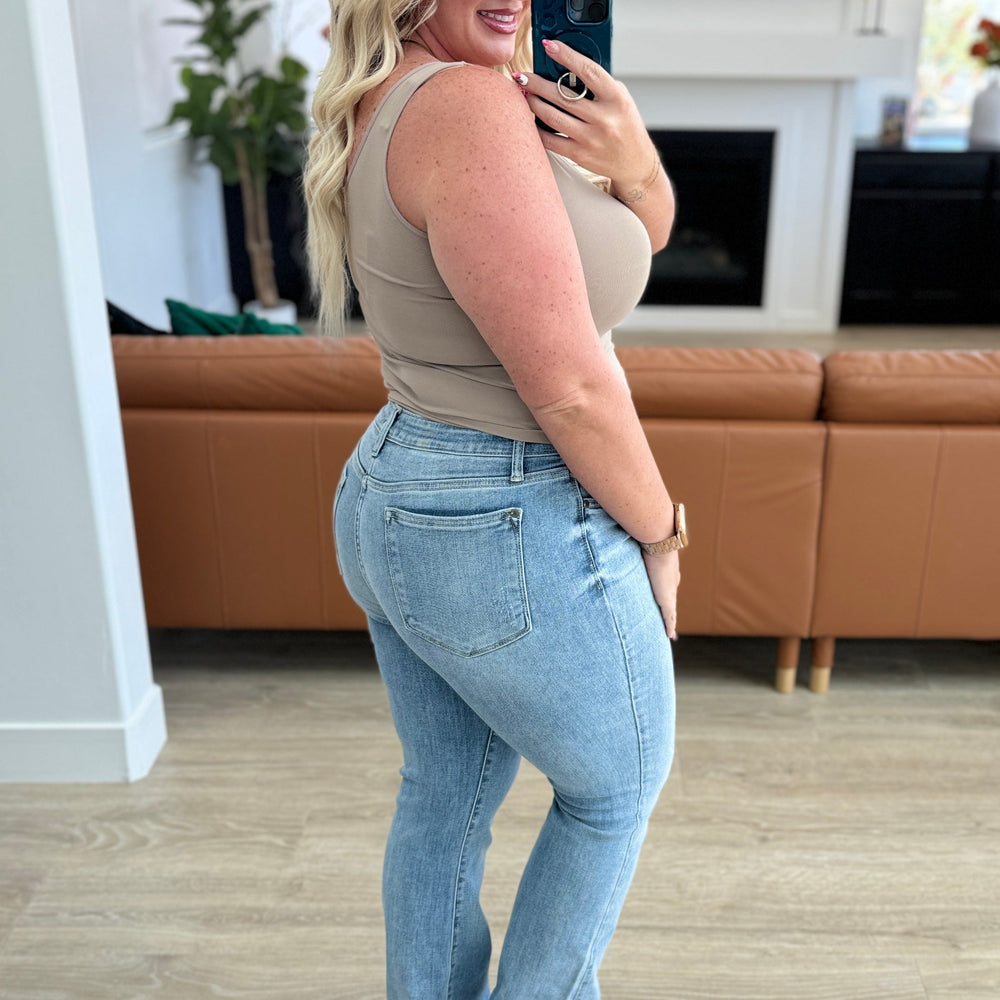 
                      
                        Alana Mid Rise Clean Bootcut Jeans
                      
                    