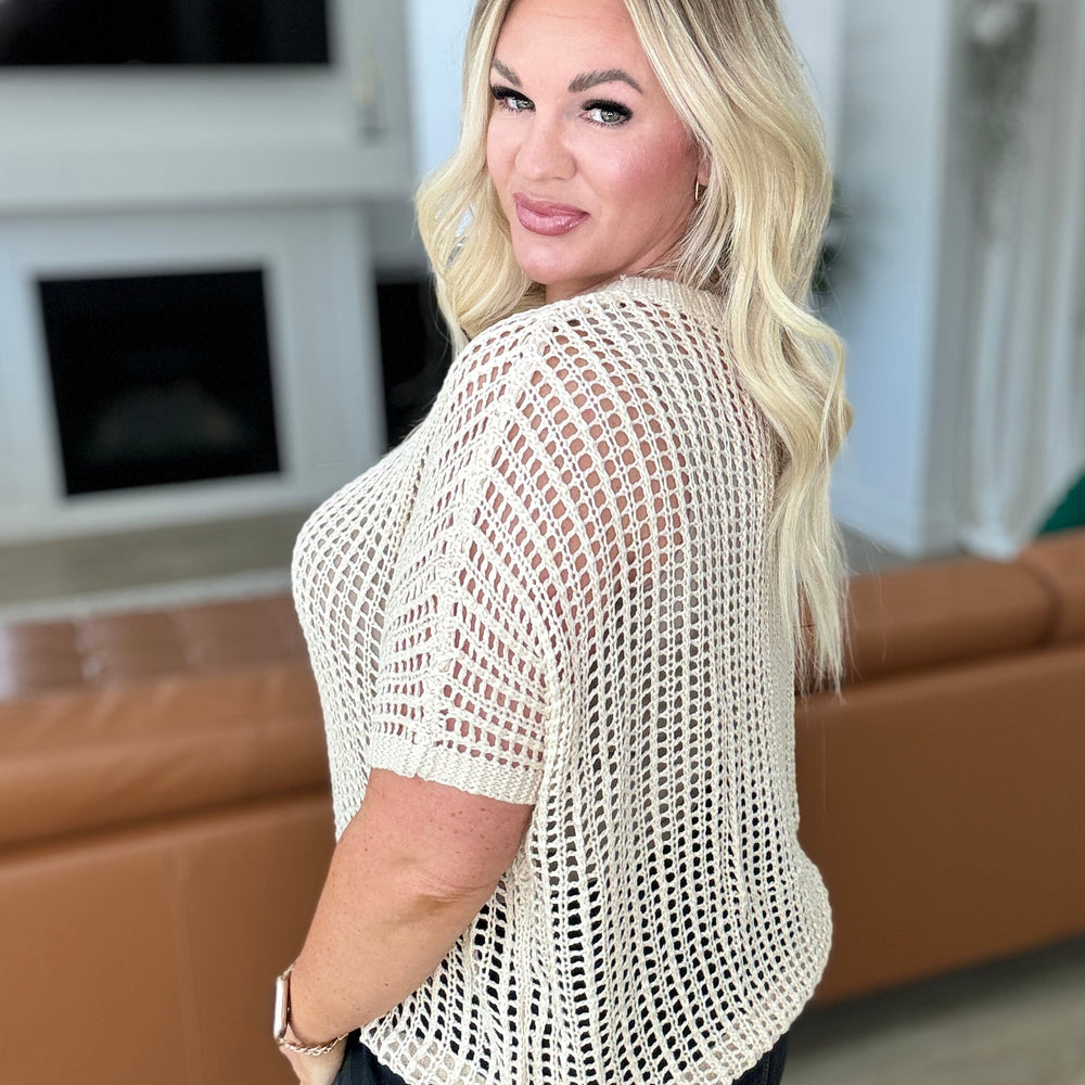 
                      
                        Coastal Dreams Fishnet Top in Cream
                      
                    