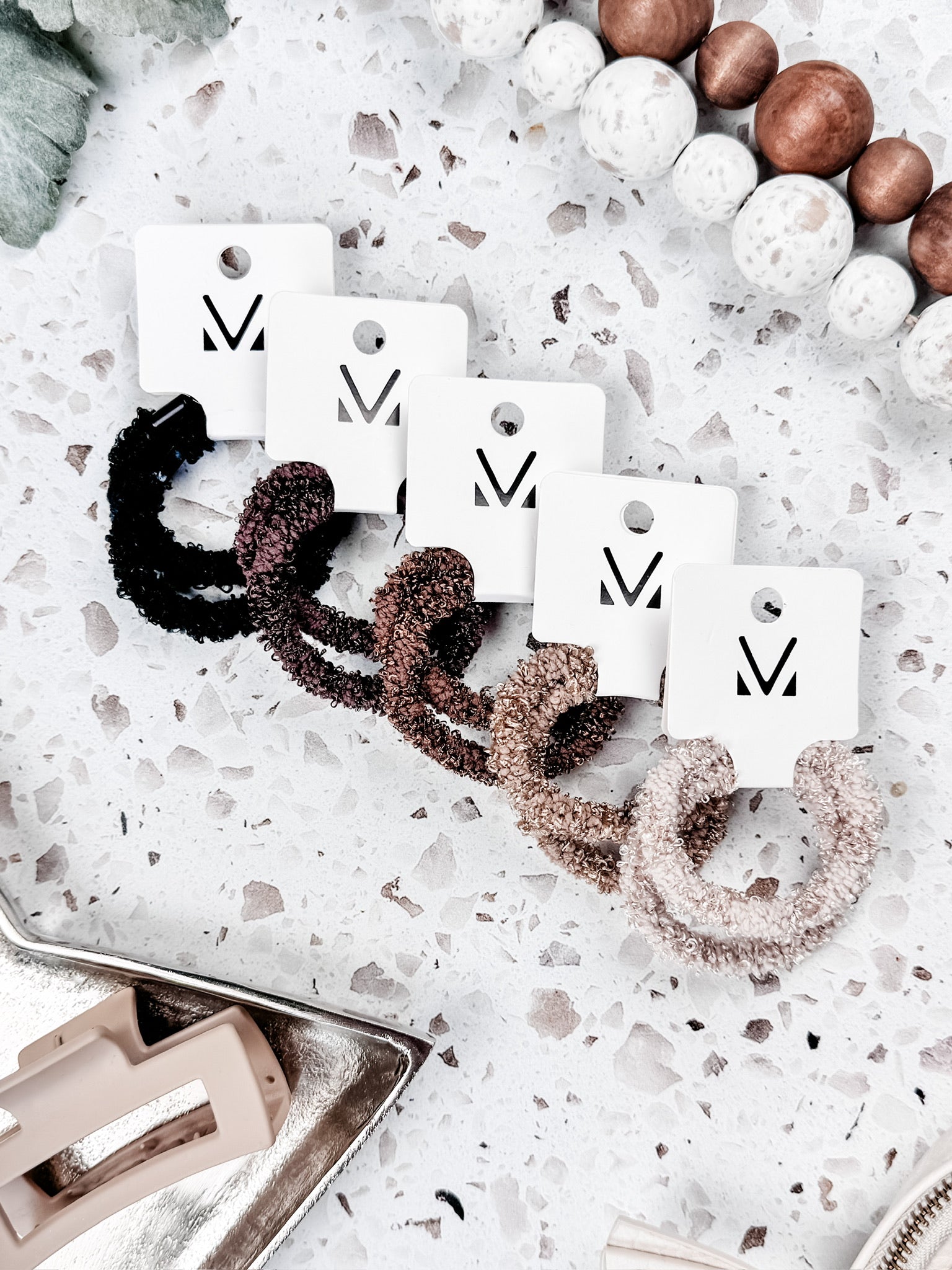 Fuzzy Duo Hair Tie Set FINAL SALE