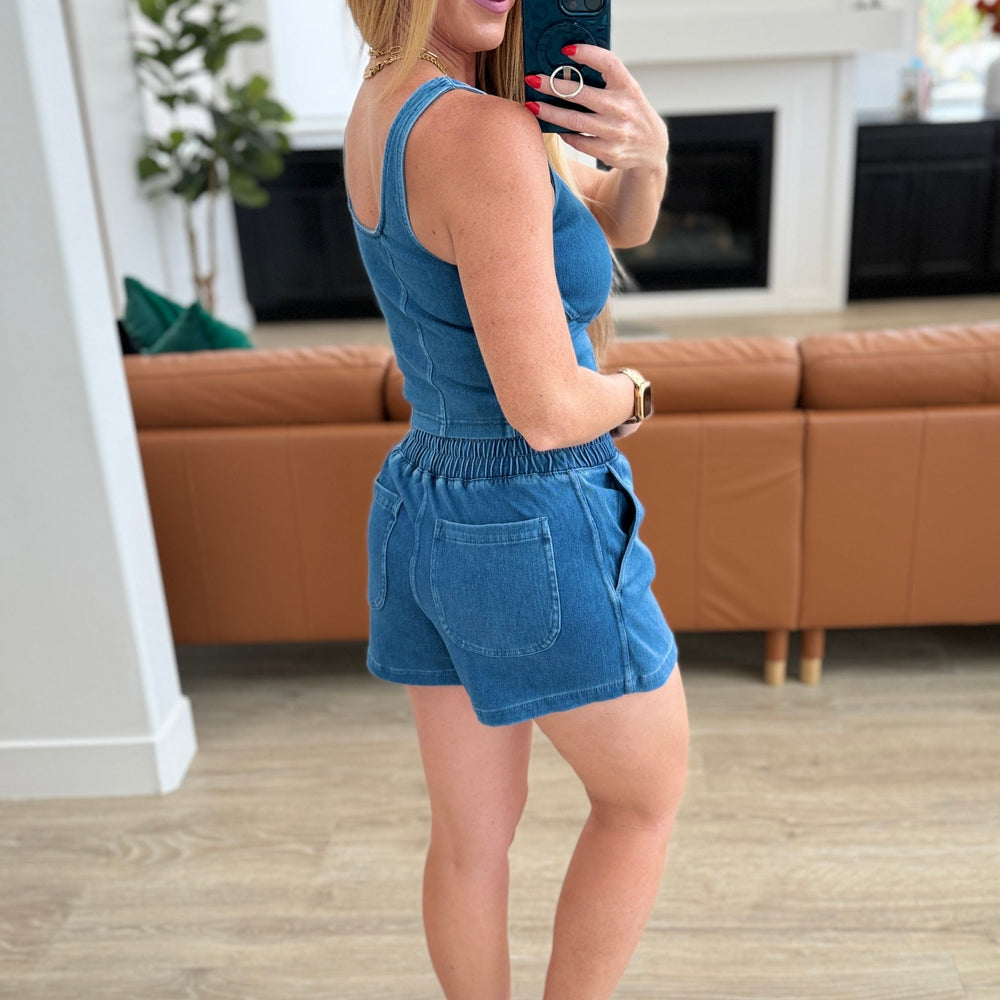 
                      
                        City Siren Skort in Light Denim
                      
                    