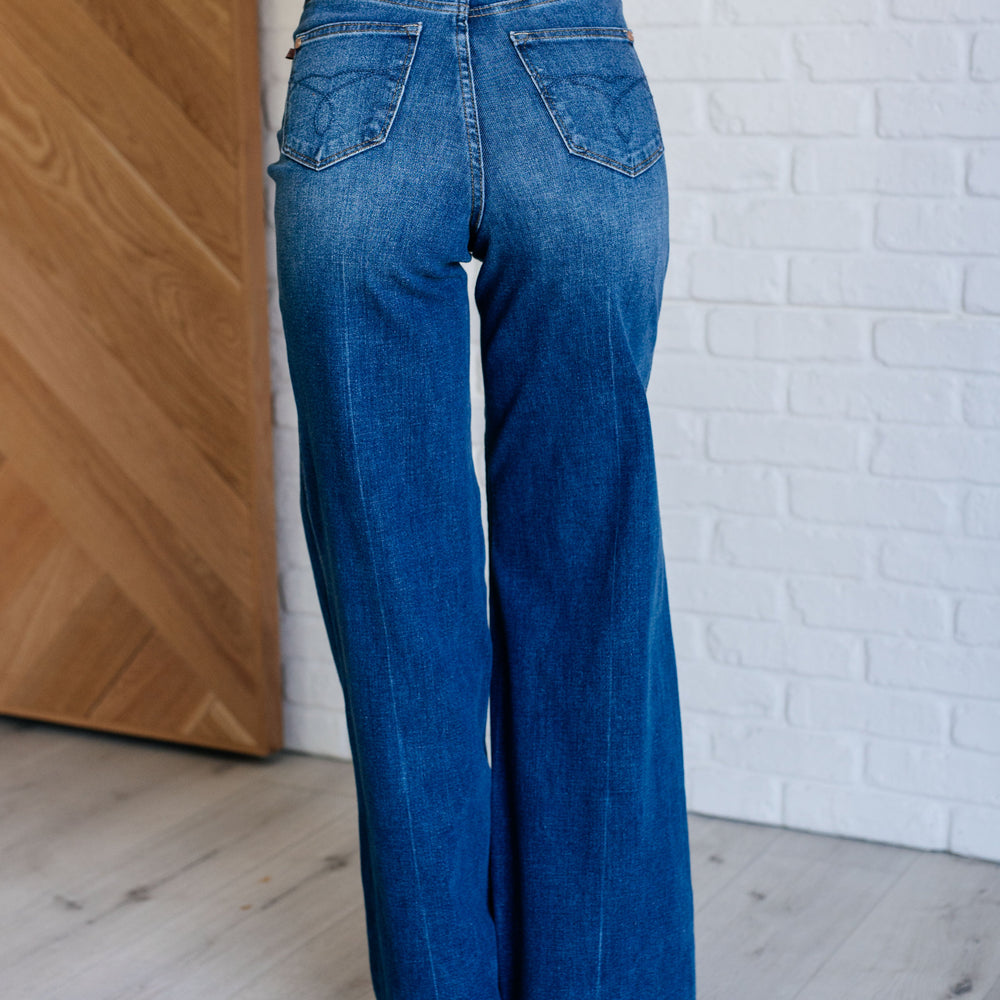 
                      
                        Eliza High Rise Control Top Retro Wide Leg Jeans
                      
                    