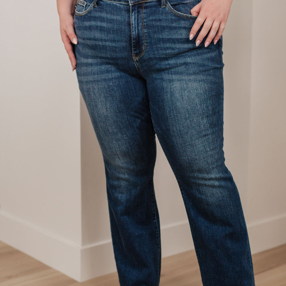 
                      
                        Josephine Mid Rise Raw Hem Bootcut Jeans
                      
                    