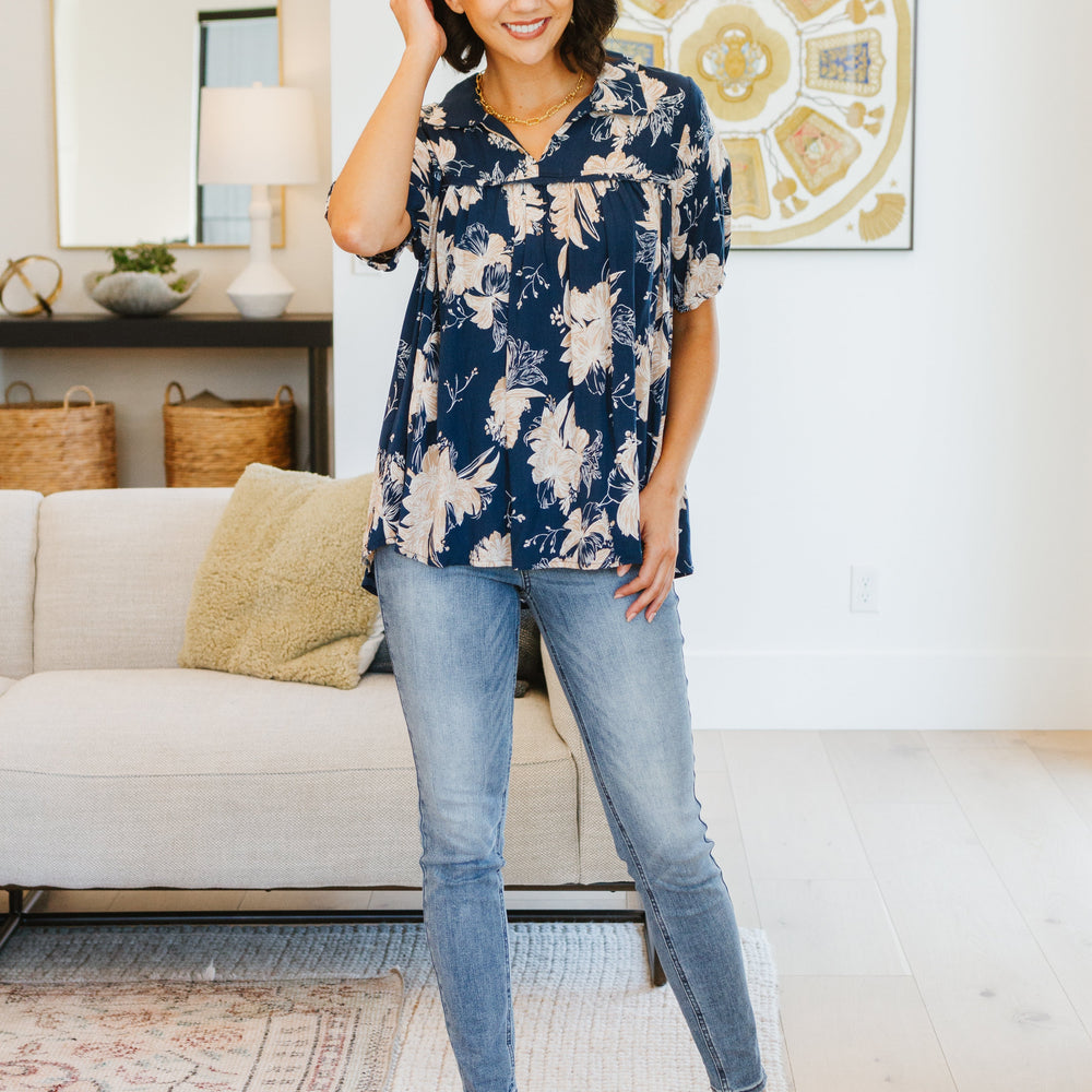 
                      
                        Just Coasting Floral Blouse
                      
                    