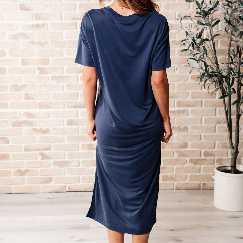 
                      
                        Keeping It Chill Drop Shoulder Maxi Dress in Dark Night
                      
                    