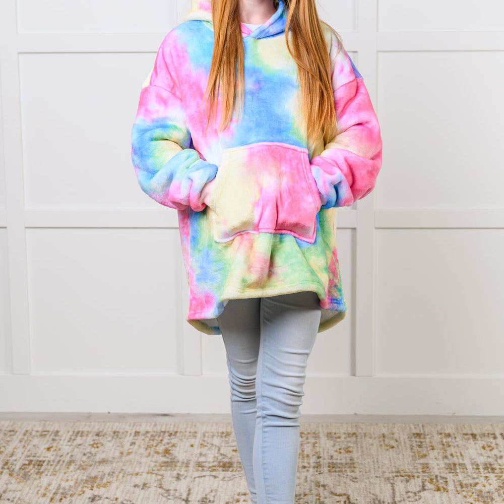 
                      
                        Kids Oversized Hoodie Blanket in Rainbow
                      
                    