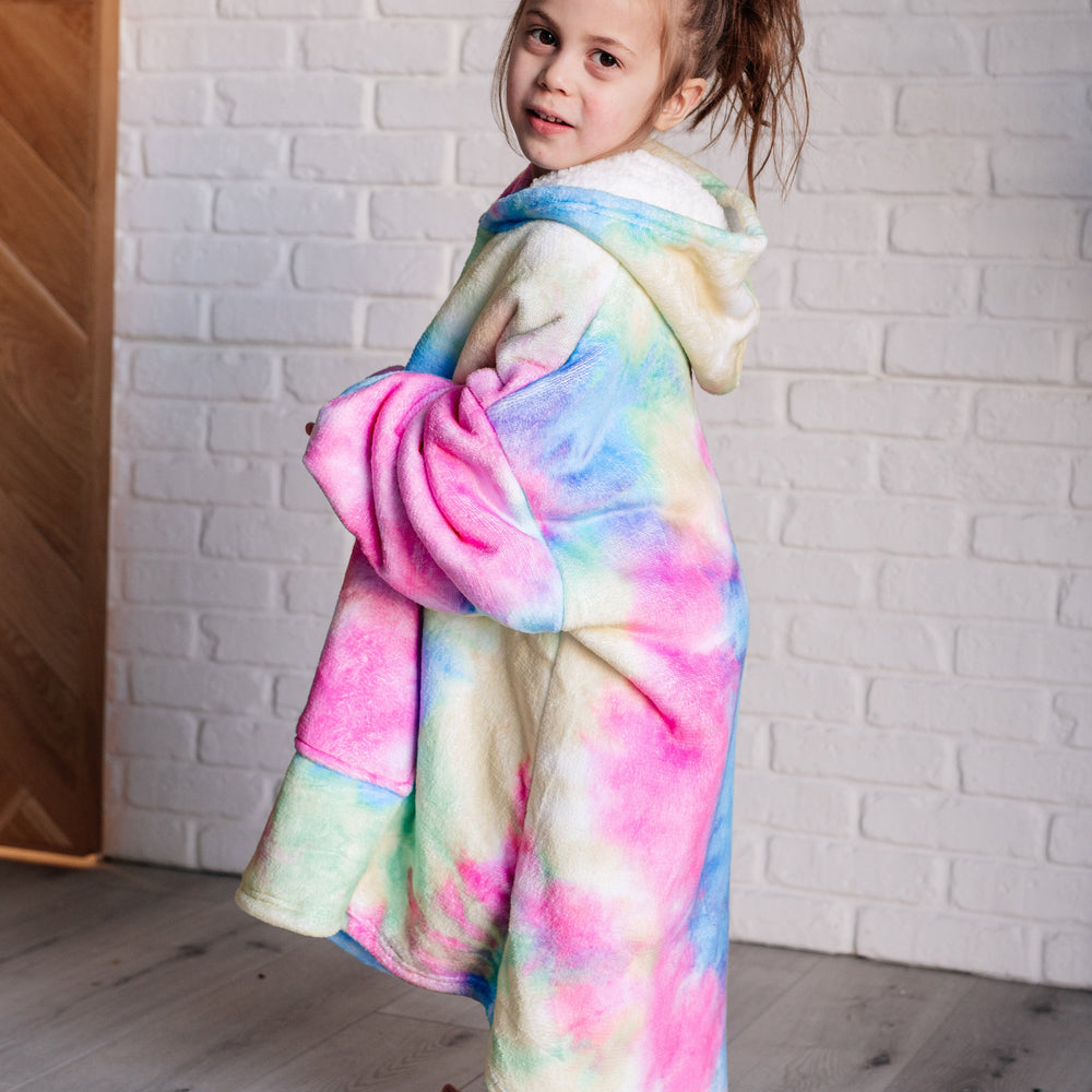 
                      
                        Kids Oversized Hoodie Blanket in Rainbow
                      
                    