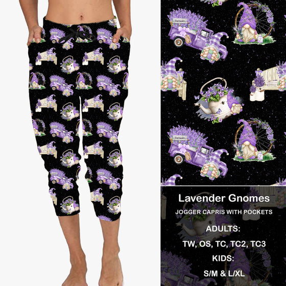 Lavender Gnomes - Capri Joggers