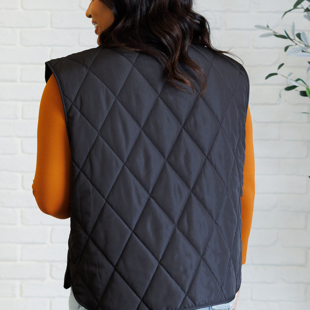 
                      
                        Layering Queen Quilted Puffer Vest in Black
                      
                    