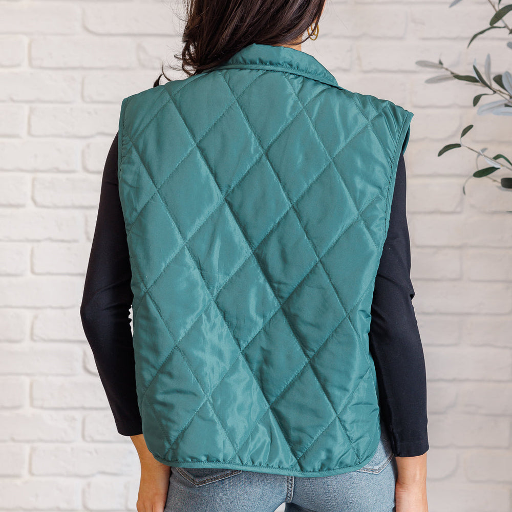 
                      
                        Layering Queen Quilted Puffer Vest in Hunter Green
                      
                    