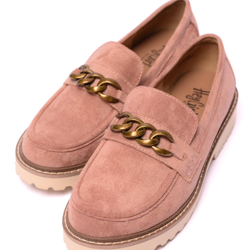 
                      
                        Literally Loafers in Blush Faux Suede
                      
                    