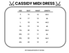 Cassidy Midi Dress - Navy Mix