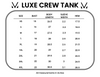 Michelle Mae Luxe Crew Tank - Blue Leaf