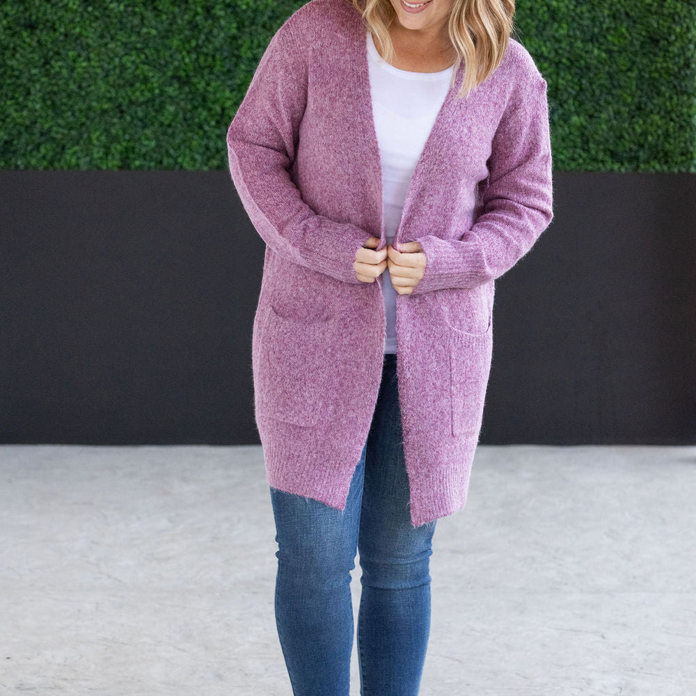 
                      
                        Madison Cozy Cardigan - Frosted Berry
                      
                    