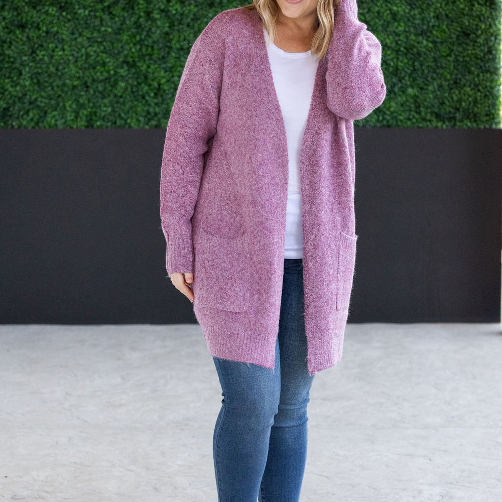 
                      
                        Madison Cozy Cardigan - Frosted Berry
                      
                    