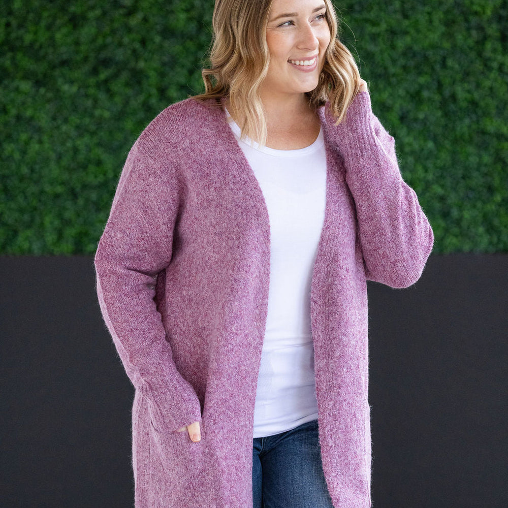 
                      
                        Madison Cozy Cardigan - Frosted Berry
                      
                    