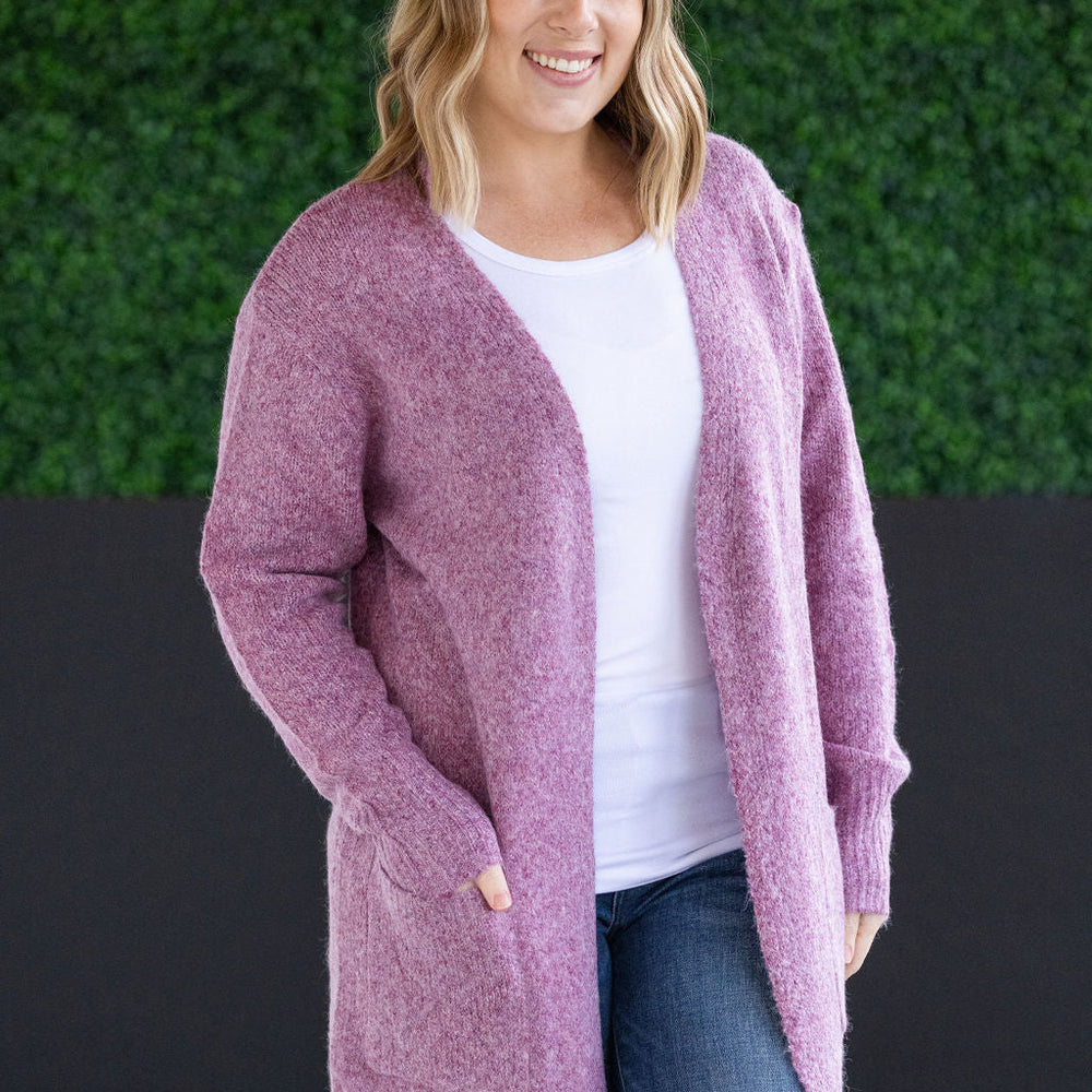 
                      
                        Madison Cozy Cardigan - Frosted Berry
                      
                    