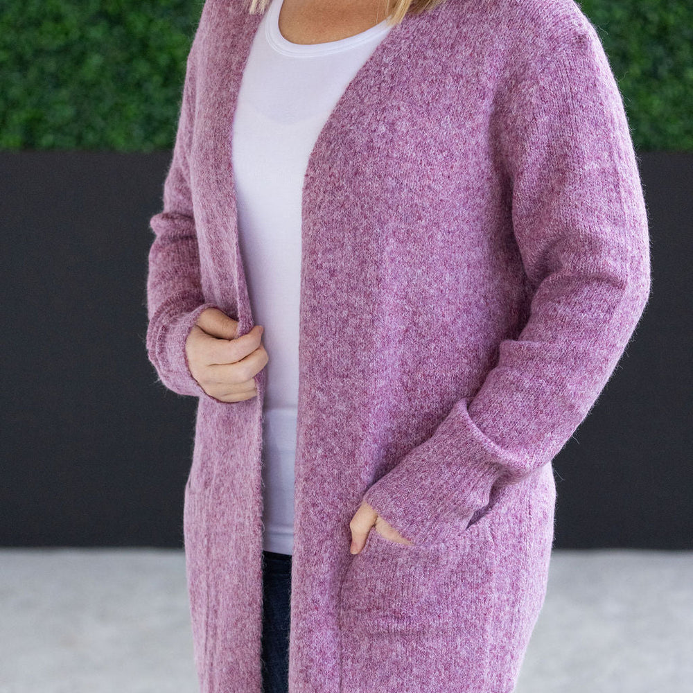 
                      
                        Madison Cozy Cardigan - Frosted Berry
                      
                    