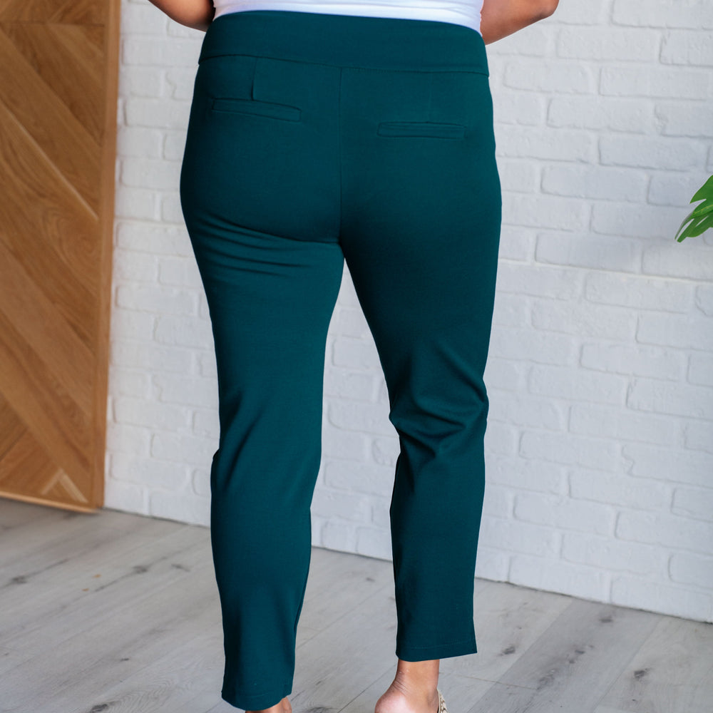 
                      
                        Magic Ankle Crop Skinny Pants in Hunter Green
                      
                    