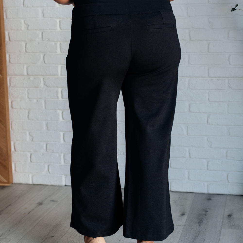 
                      
                        Magic Wide Leg Crop Pants in Black
                      
                    