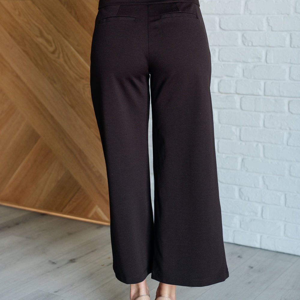 
                      
                        Magic Wide Leg Crop Pants in Chocolate
                      
                    