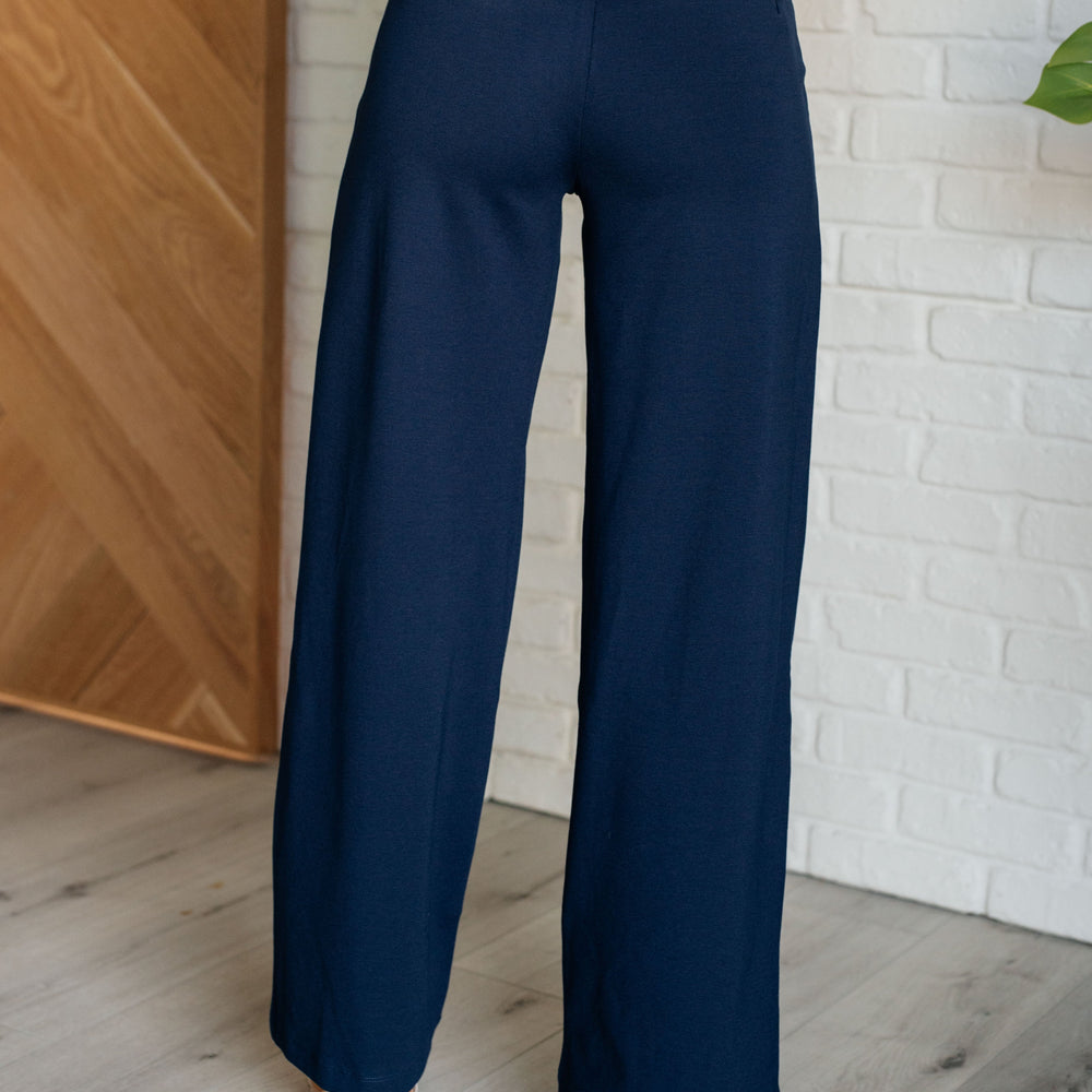 
                      
                        Magic Wide Leg Pants in Navy
                      
                    