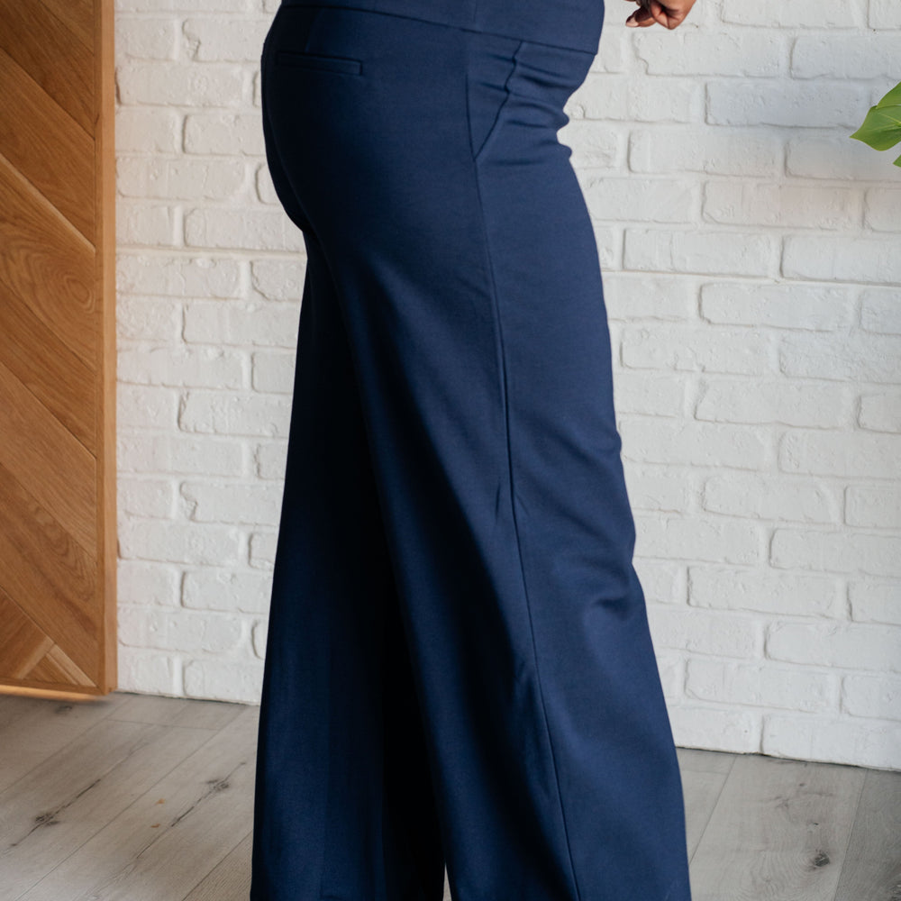 
                      
                        Magic Wide Leg Pants in Navy
                      
                    