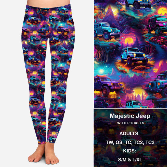 Majestic Jeep  Leggings & Capris with Pockets