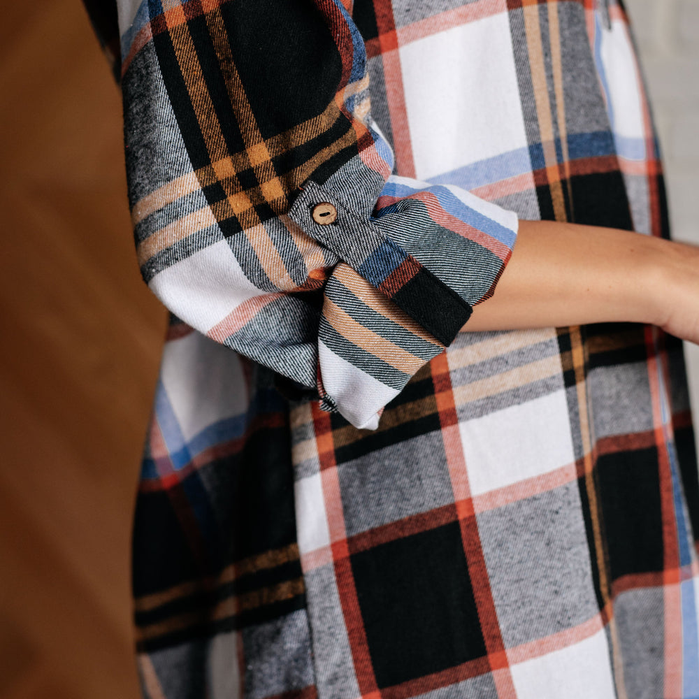 
                      
                        Make it Right Plaid Shirt Dress
                      
                    