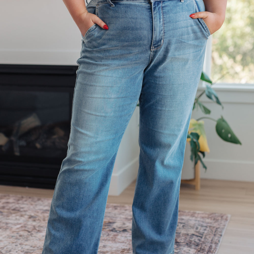 
                      
                        Mindy Mid Rise Wide Leg Jeans
                      
                    