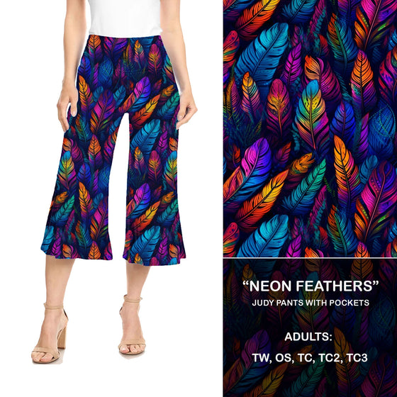Neon Feathers Judy Hybrid Pants with Pockets